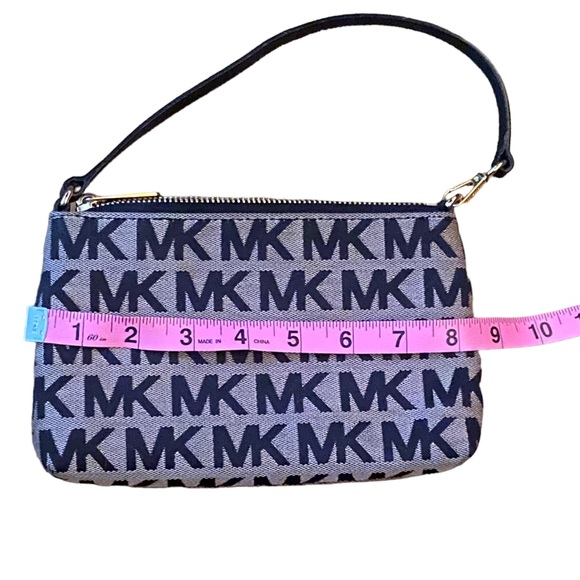 Authentic Michael Kors tote and clutch wallet mini purse black and tan - Picture 11 of 17